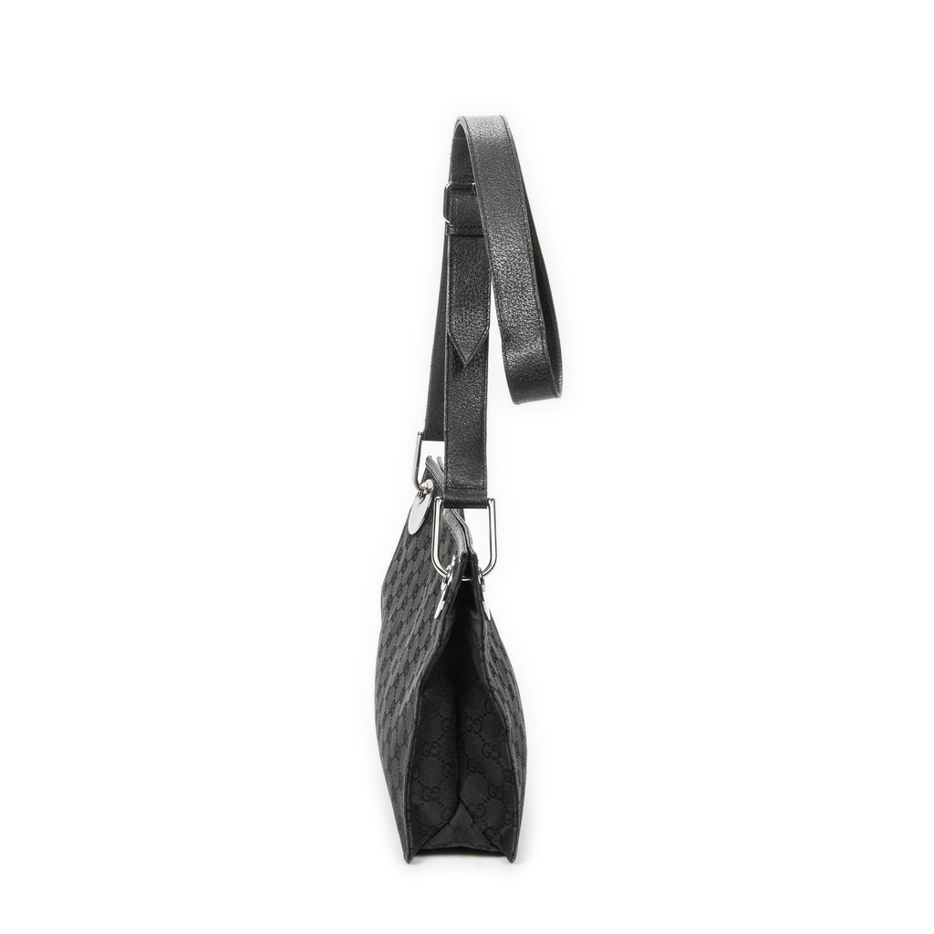 Shoulder Bag Eclipse Square Crossbody Black Monogrammed Canvas