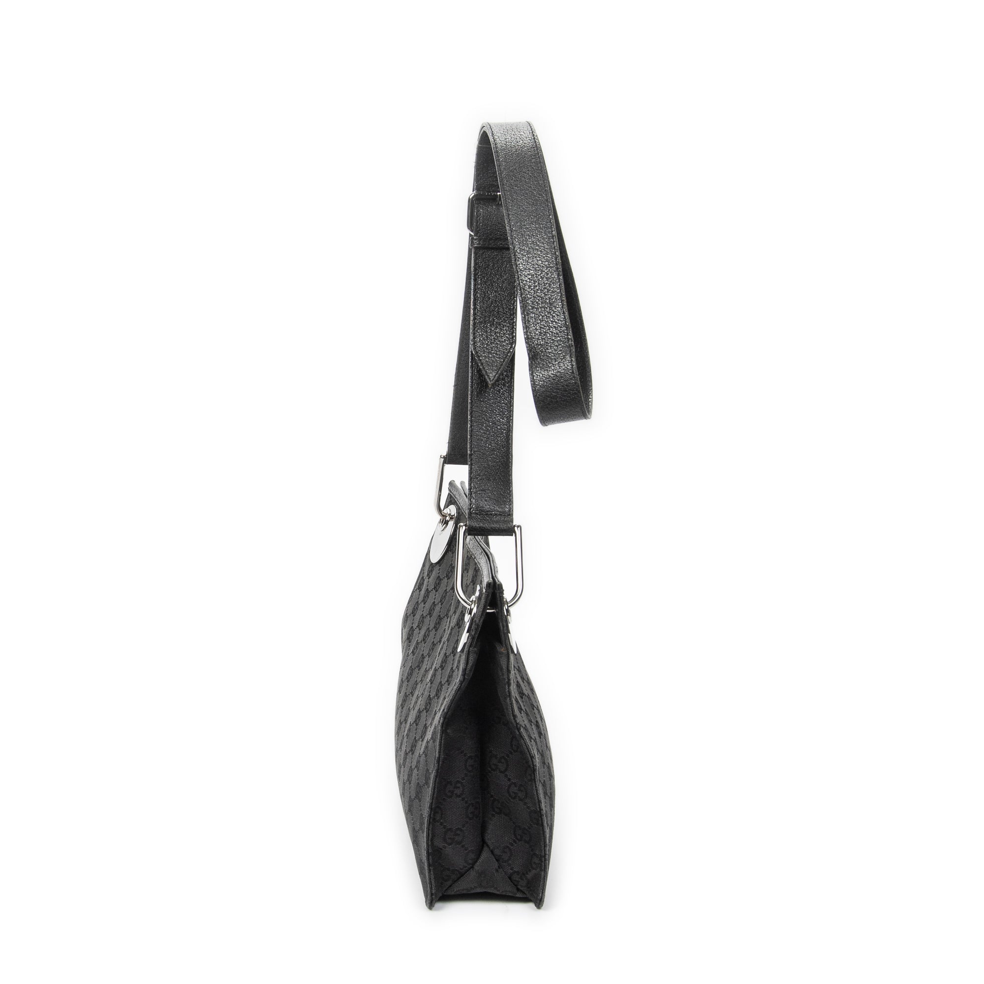 Shoulder Bag Eclipse Square Crossbody Black Monogrammed Canvas