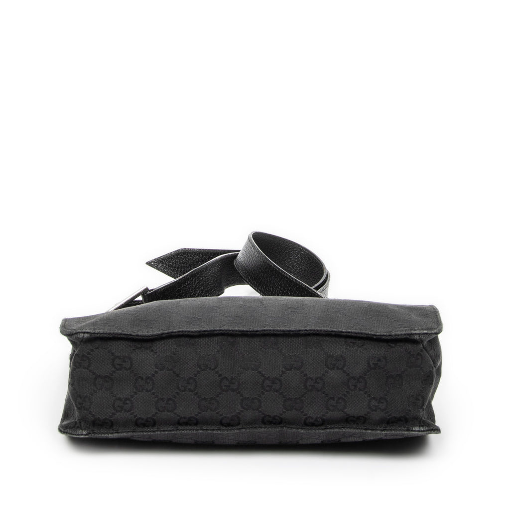 Shoulder Bag Eclipse Square Crossbody Black Monogrammed Canvas