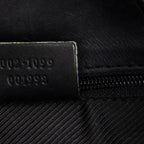 Shoulder Bag Small Bucket Tote Black Monogrammed Canvas