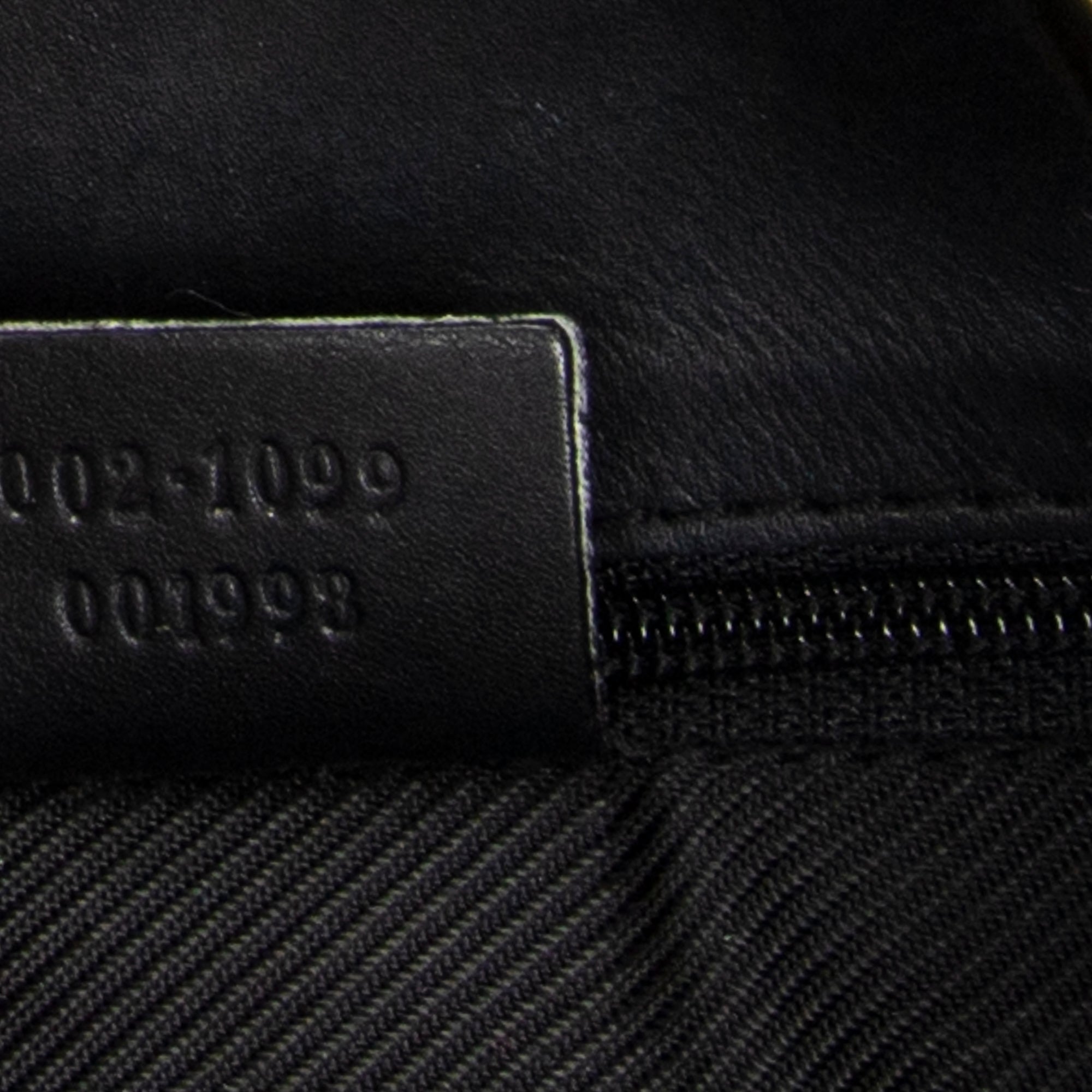 Shoulder Bag Small Bucket Tote Black Monogrammed Canvas