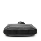 Shoulder Bag Zip Hobo Black Calfskin Leather