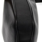 Shoulder Bag Zip Hobo Black Calfskin Leather