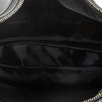 Shoulder Bag Zip Hobo Black Calfskin Leather