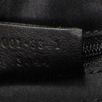 Shoulder Bag Zip Hobo Black Calfskin Leather