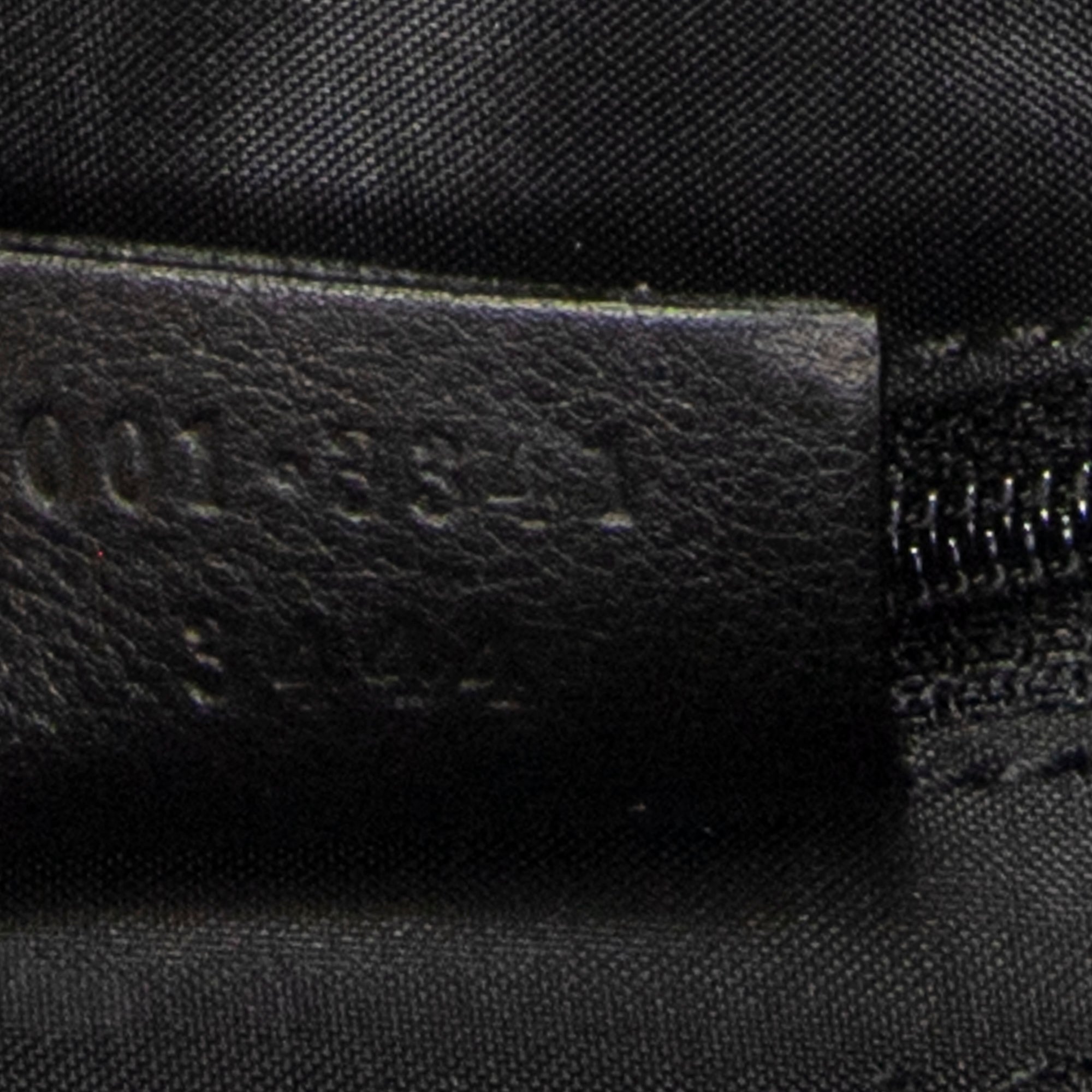 Shoulder Bag Zip Hobo Black Calfskin Leather