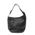 Shoulder Bag Small Greenwich Hobo Black Grained Calfskin Leather