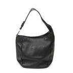 Shoulder Bag Small Greenwich Hobo Black Grained Calfskin Leather