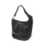Shoulder Bag Small Greenwich Hobo Black Grained Calfskin Leather