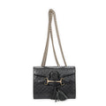 Shoulder Bag Small Emily Chain Bag Black Microguccissima Leather