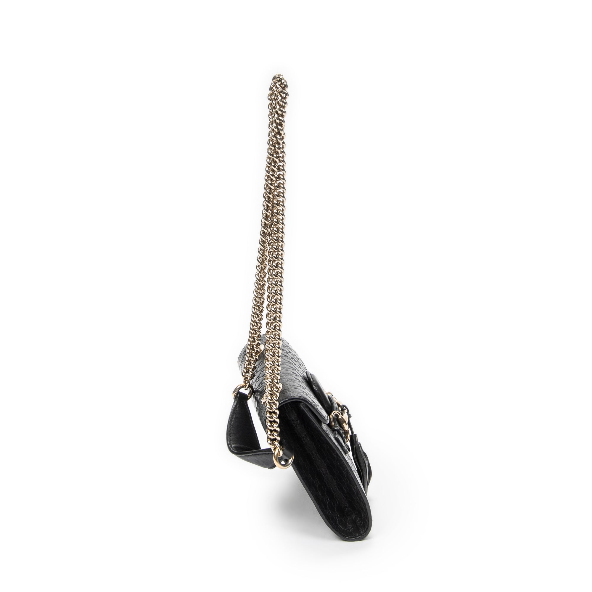 Shoulder Bag Small Emily Chain Bag Black Microguccissima Leather