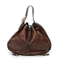 Shoulder Bag Interlocking Icon Hobo Brown Guccissima Leather