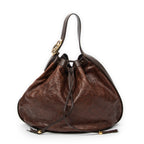 Shoulder Bag Interlocking Icon Hobo Brown Guccissima Leather
