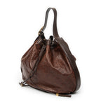 Shoulder Bag Interlocking Icon Hobo Brown Guccissima Leather