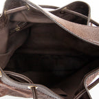 Shoulder Bag Interlocking Icon Hobo Brown Guccissima Leather