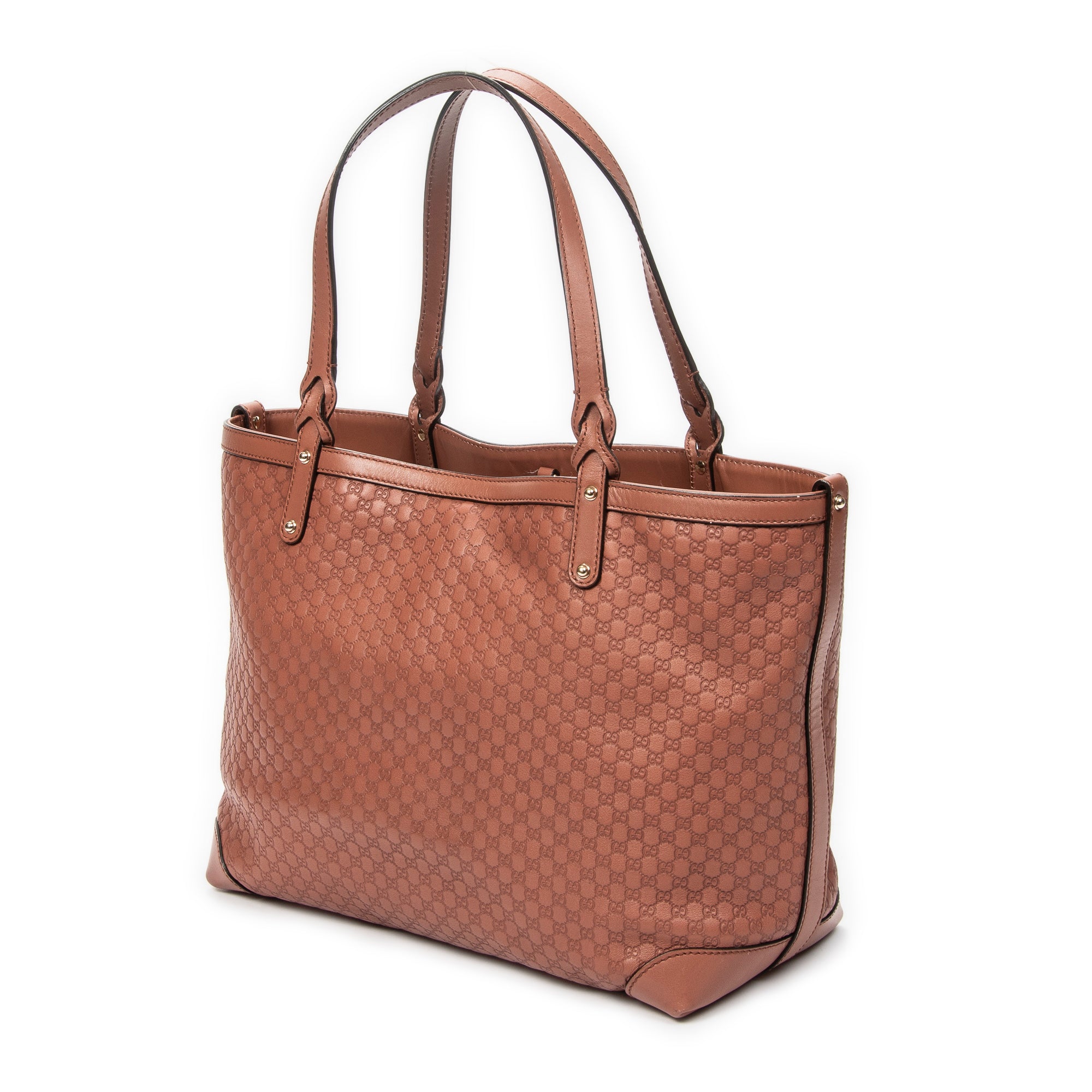 Shoulder Bag Medium Craft Tote Light Brown Microguccissima Leather