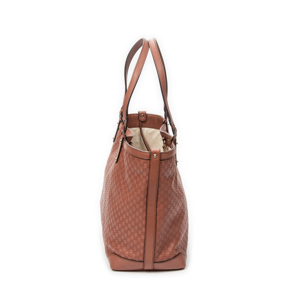 Shoulder Bag Medium Craft Tote Light Brown Microguccissima Leather