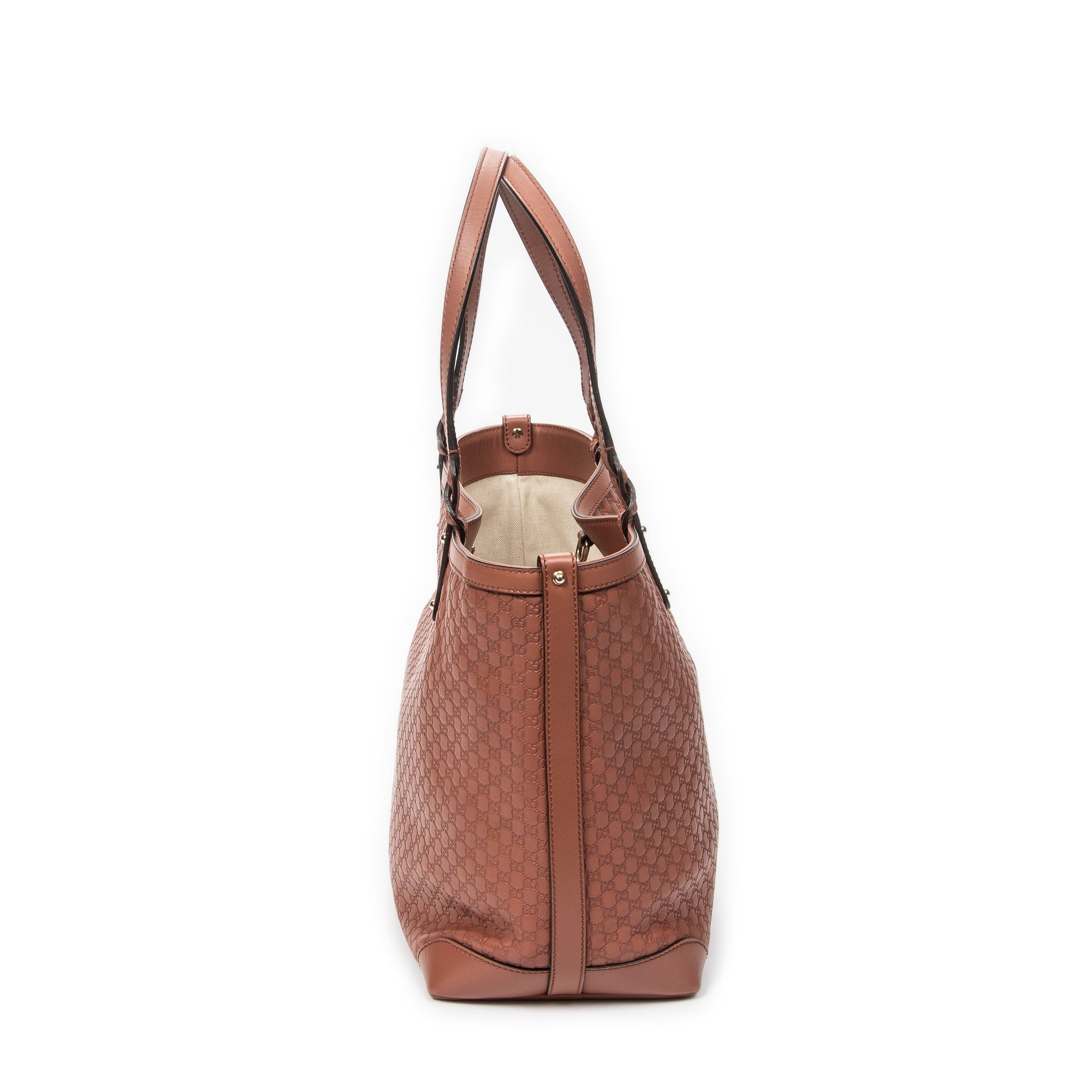 Shoulder Bag Medium Craft Tote Light Brown Microguccissima Leather