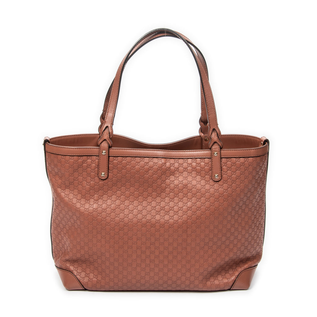 Shoulder Bag Medium Craft Tote Light Brown Microguccissima Leather