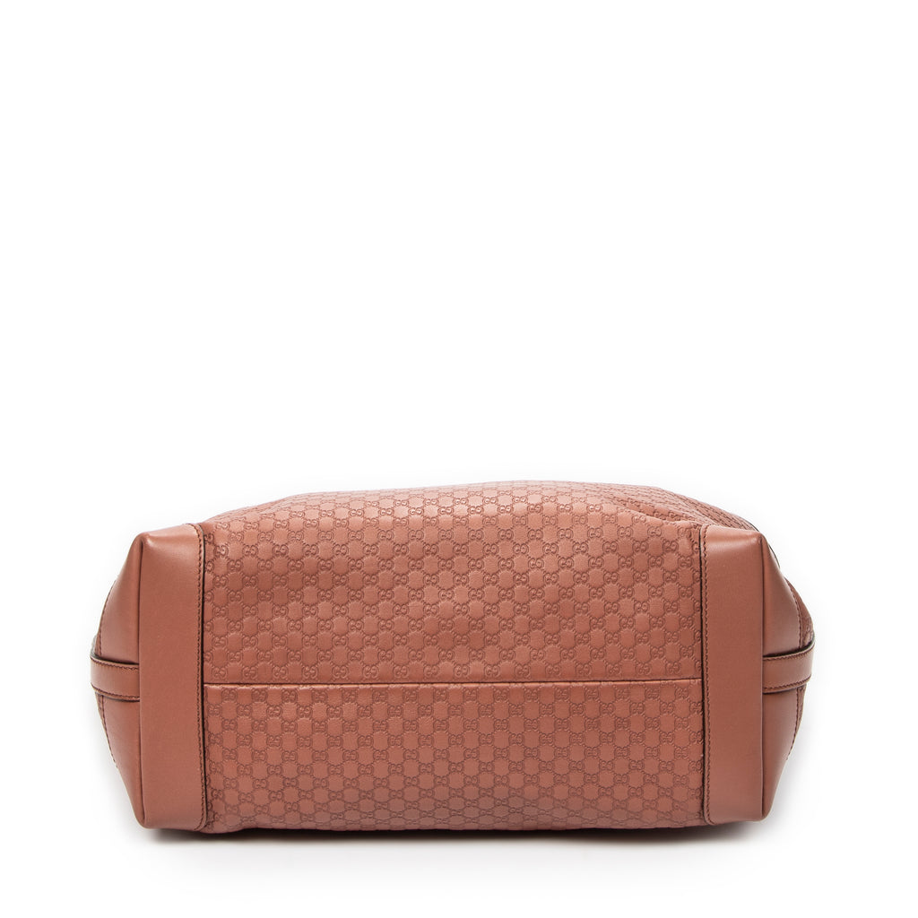 Shoulder Bag Medium Craft Tote Light Brown Microguccissima Leather