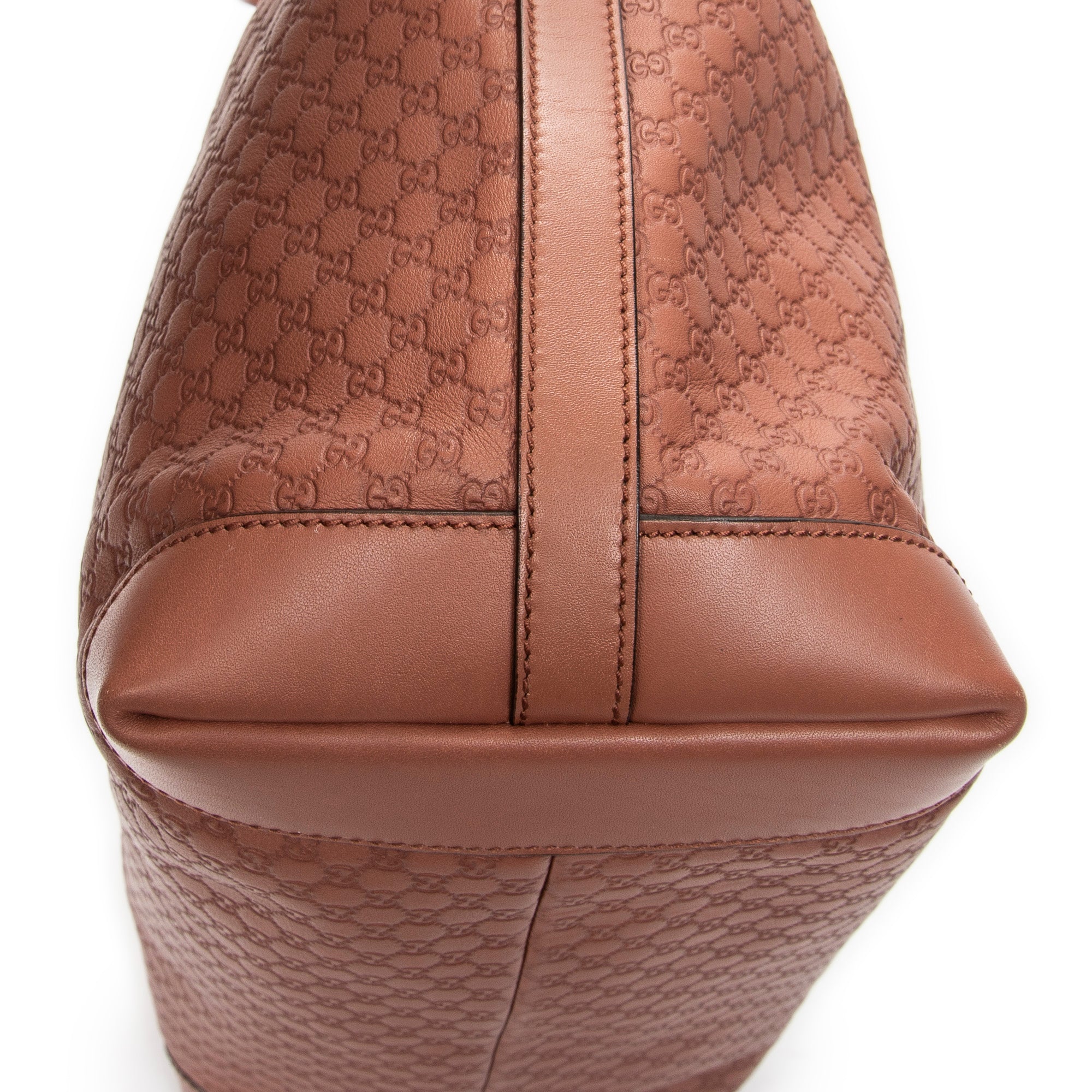 Shoulder Bag Medium Craft Tote Light Brown Microguccissima Leather