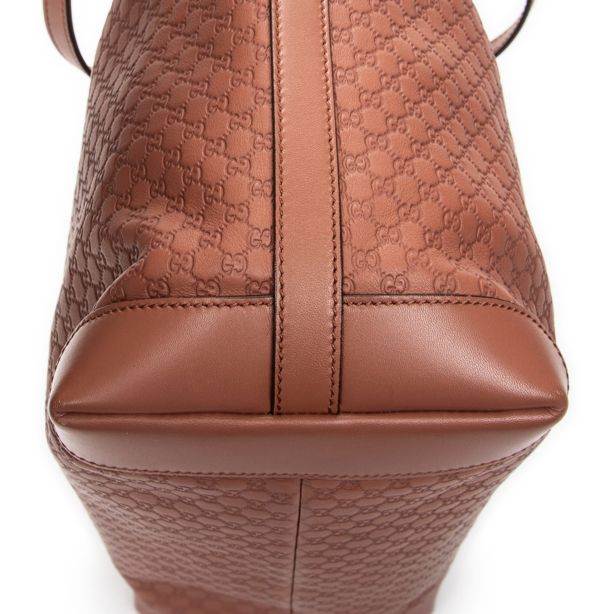 Shoulder Bag Medium Craft Tote Light Brown Microguccissima Leather