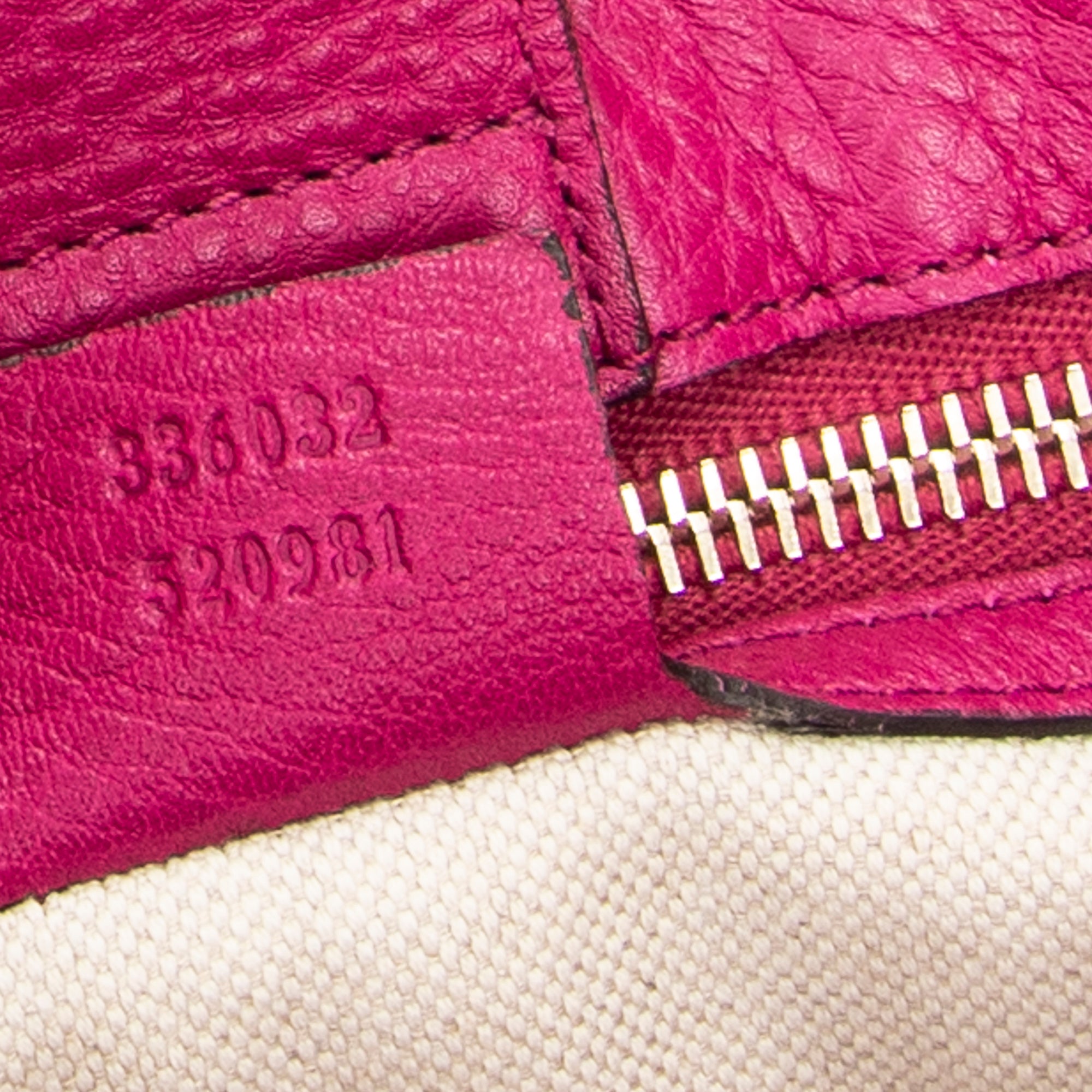 Shoulder Bag Small Bamboo Shopper Tote Magenta Grained Calfskin Leather