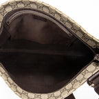Bolso de hombro cuadrado grande con cremallera Messenger de lona revestida Supreme marrón oscuro