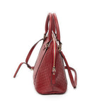 Shoulder Bag Medium Dome Tote Red Microguccissima Leather