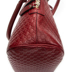 Shoulder Bag Medium Dome Tote Red Microguccissima Leather