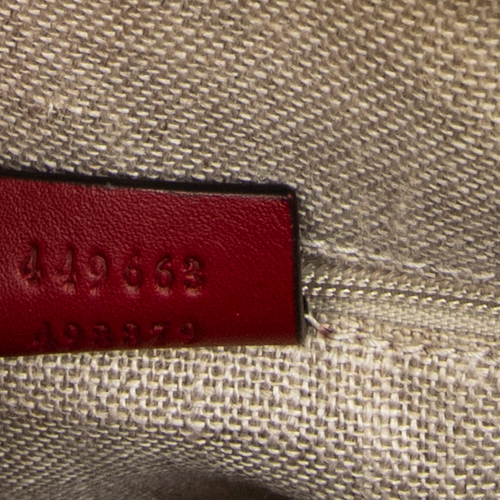 Shoulder Bag Medium Dome Tote Red Microguccissima Leather