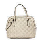 Shoulder Bag Mini Dome Crossbody Ivory Guccissima Leather