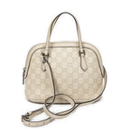 Shoulder Bag Mini Dome Crossbody Ivory Guccissima Leather
