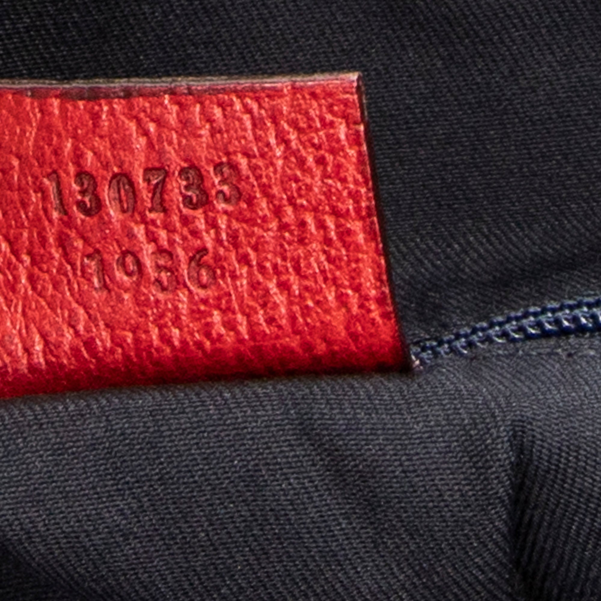 Handbag Abbey D-Ring Vertical Tote Red Monogrammed Canvas