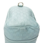 Handbag Medium Boston Light Blue Guccissima Leather