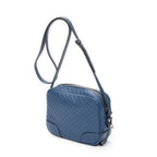 Shoulder Bag Mini Bree Crossbody Blue Microguccissima Leather