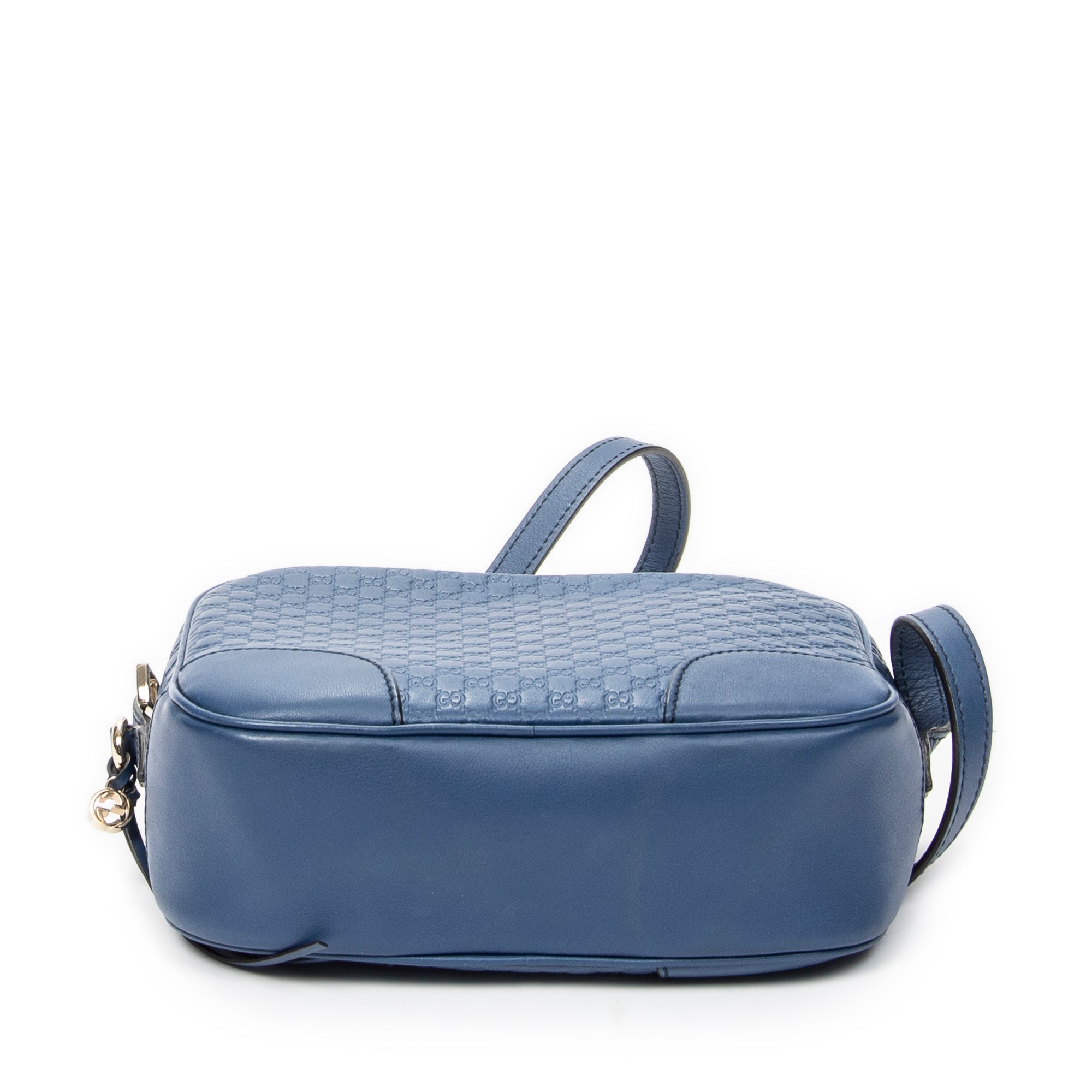 Shoulder Bag Mini Bree Crossbody Blue Microguccissima Leather