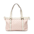 Shoulder Bag Abbey Zip Tote Light Pink Monogrammed Canvas