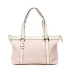 Shoulder Bag Abbey Zip Tote Light Pink Monogrammed Canvas