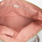 Shoulder Bag Abbey Zip Tote Light Pink Monogrammed Canvas