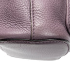 Backpack Medium Bamboo Tassel Backpack Purple Calfskin Leather