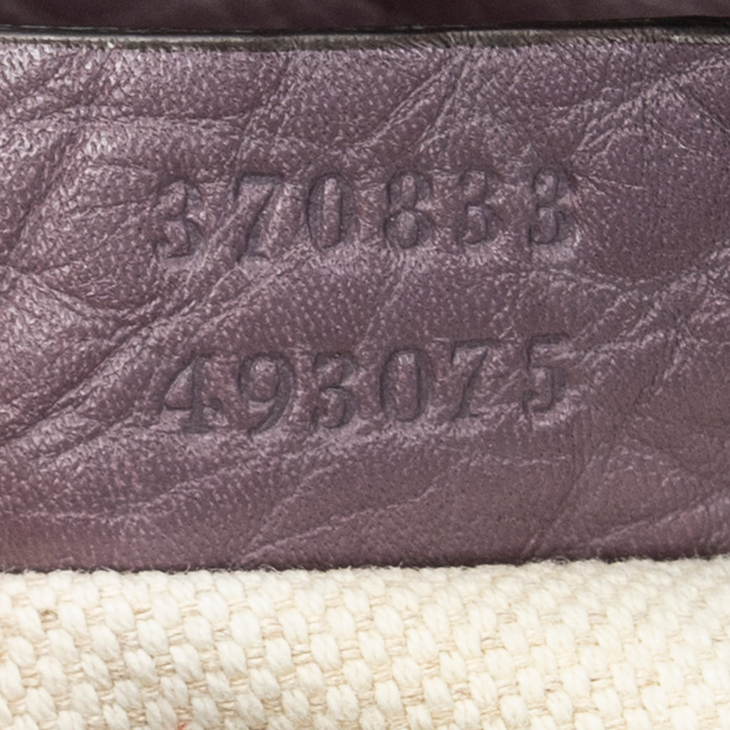 Backpack Medium Bamboo Tassel Backpack Purple Calfskin Leather