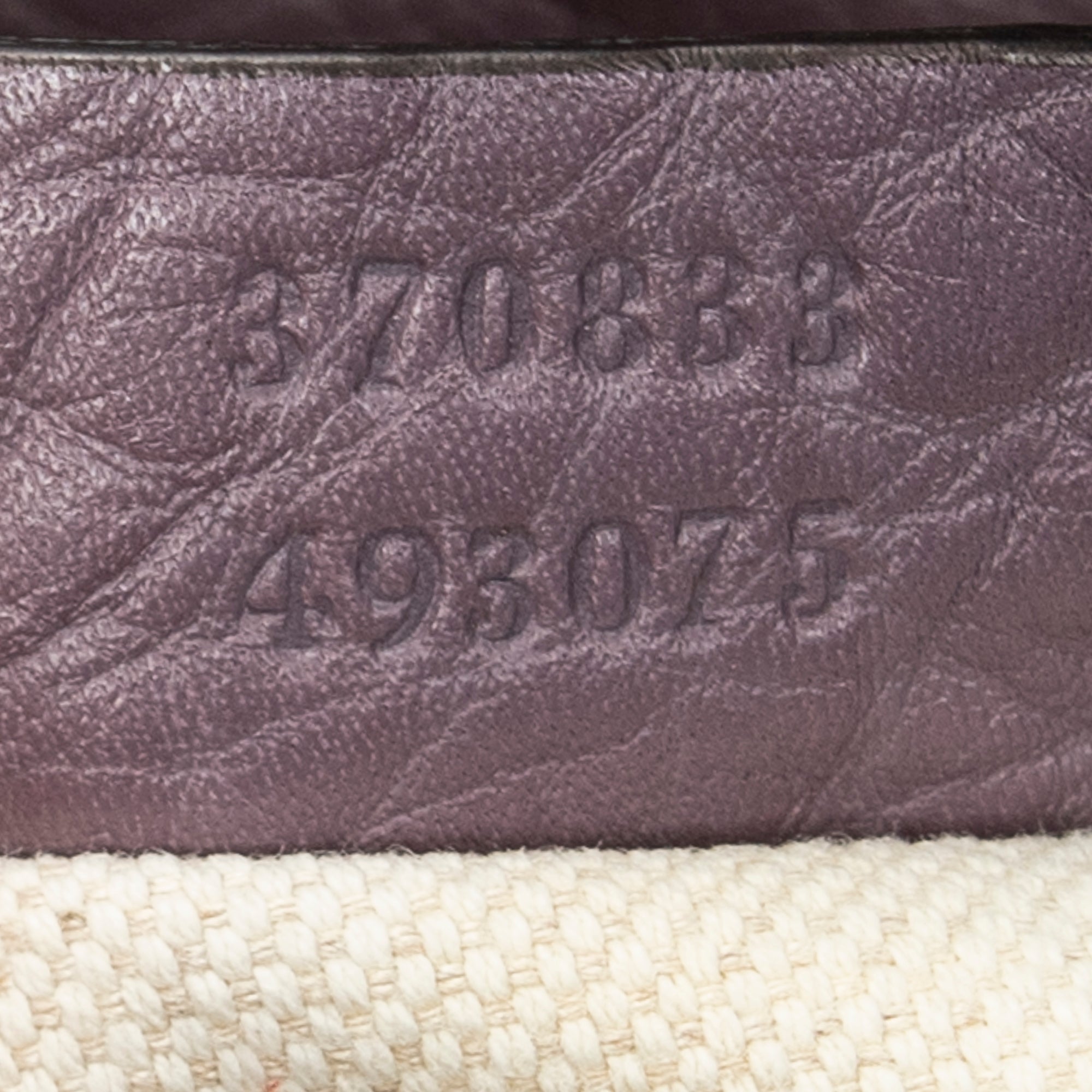 Backpack Medium Bamboo Tassel Backpack Purple Calfskin Leather
