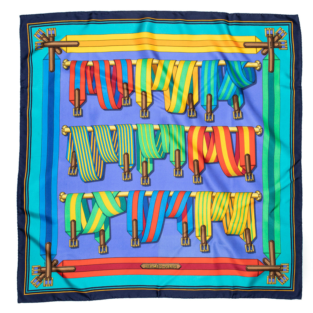 Scarf Scarf Blue 100% Twill Silk