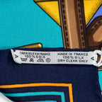 Scarf Scarf Blue 100% Twill Silk