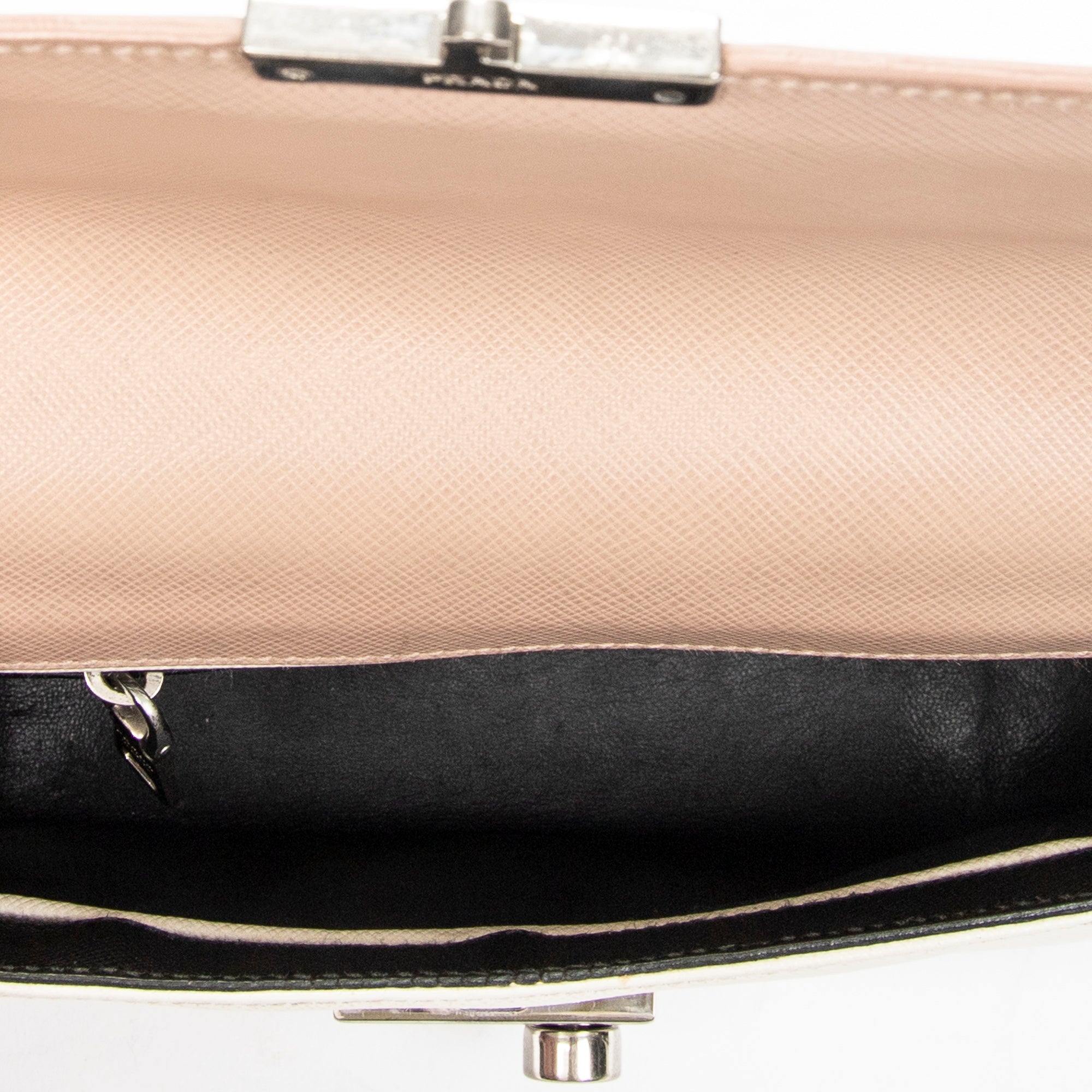 Shoulder Bag Sound Flap Crossbody Black Saffiano Leather