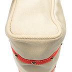Shoulder Bag Antigua Cabas GM Beige Woven Canvas