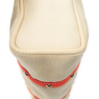 Shoulder Bag Antigua Cabas GM Beige Woven Canvas