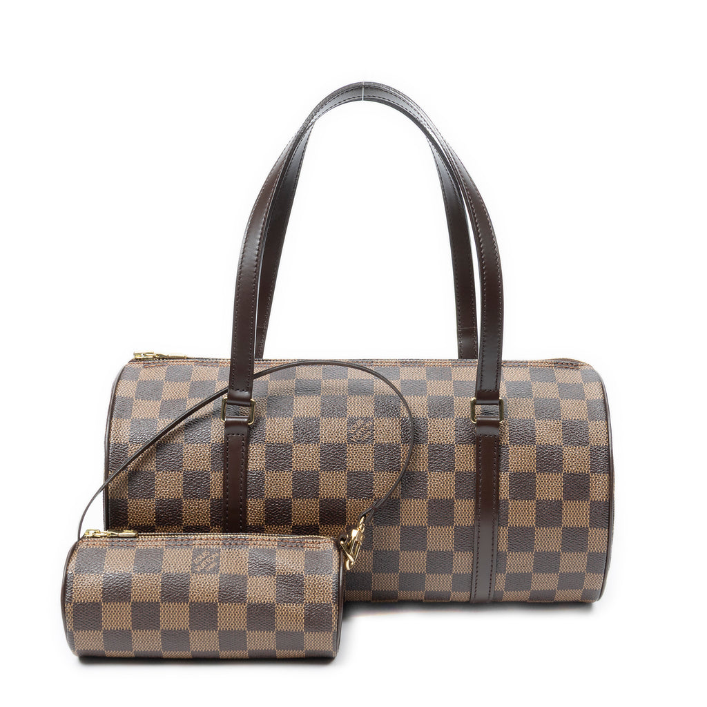 Handbag Papillon 30 Brown Damier Ebene