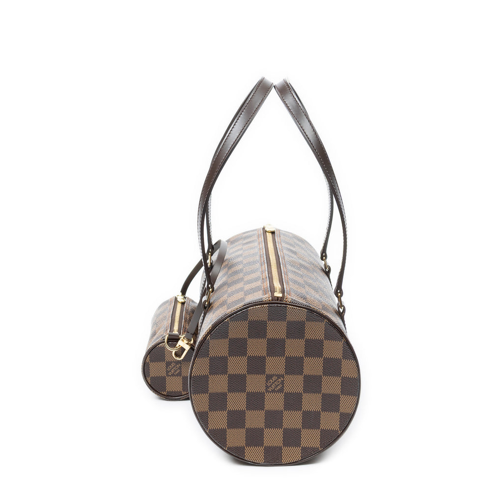 Handbag Papillon 30 Brown Damier Ebene